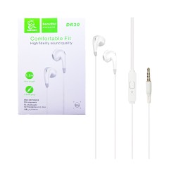 Denmen Earphones DR20 with Microphone 3.5mm 1.2m White Denmen Earphones DR20 with Microphone 3.5mm 1.2m White