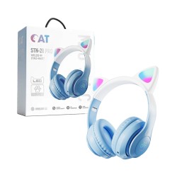 Wireless Headphones STN-28 Pro Cat Ear Blue Wireless Headphones STN-28 Pro Cat Ear Blue
