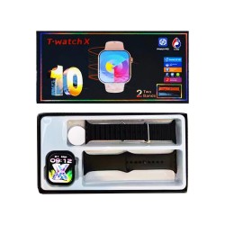 Smartwatch T-watch X com 2 Alças 2,01" (Versão para Chamada) Preto