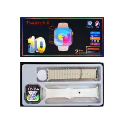 Smartwatch T-watch X com 2 Alças 2,01" (Versão para Chamada) Prata