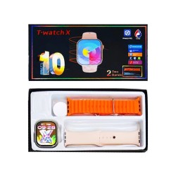 Smartwatch T-watch X com 2 Alças 2,01" (Versão para Chamada) Laranja