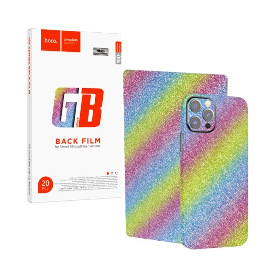 Protector de espalda Mate Hoco GB015 Frosted Diamond para smartphone Paquete 20 piezas Arcoíris