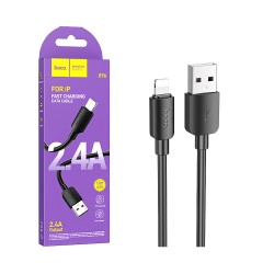 Hoco Cable X96 Hyper Lightning 2.4A 1M Black Hoco Cable X96 Hyper Lightning 2.4A 1M Black