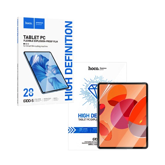 Protector de Pantalla HD Hoco G100-5 Intelligent para Tableta Paquete de 20 piezas Transparente