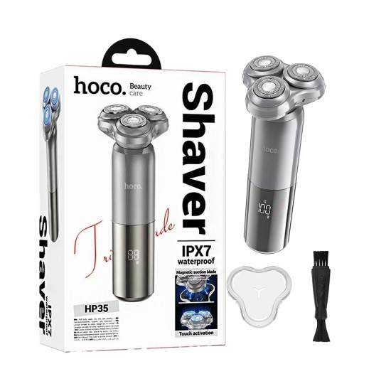 Hoco Electric Shaver HP35 Induction with three-blade Gray