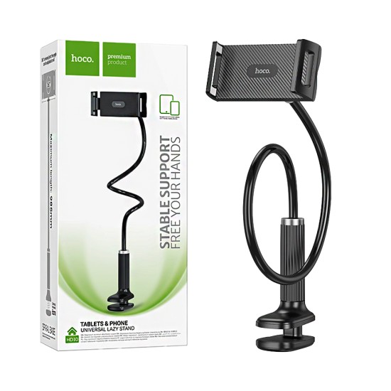 Soporte de clip Hoco HD10 Bamboo para smartphones y tabletas Negro