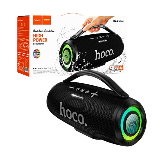 Coluna Sem Fio Portátil Hoco HA4 mini Surge Preto