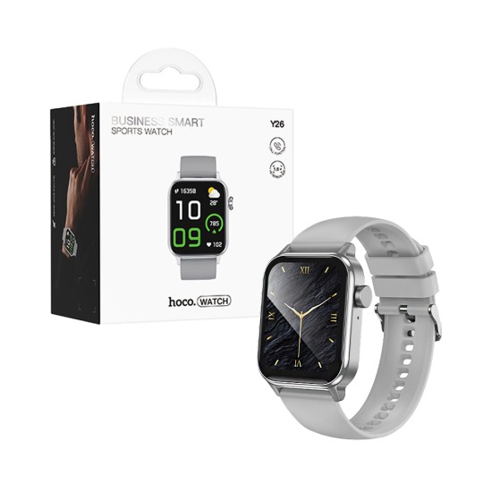 Smartwatch Hoco Y26 Smart Sports 1,81" (versão de chamada) Prata