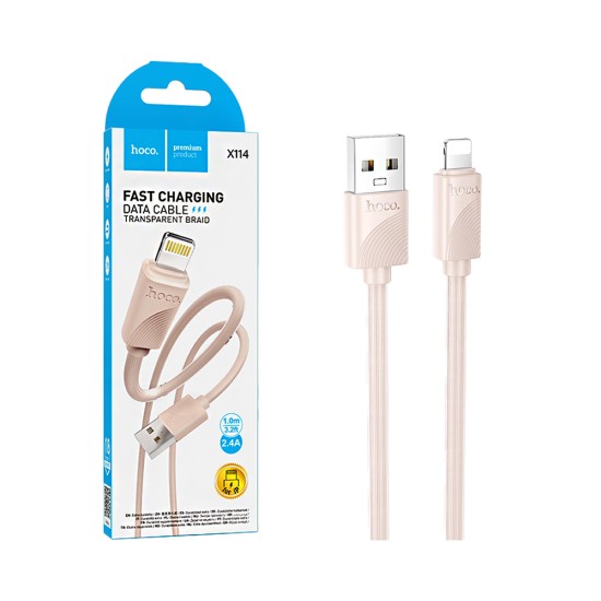 Cabo Hoco X114 Energy Lightning 2,4A 1M Rosa Cabo Hoco X114 Energy Lightning 2,4A 1M Rosa