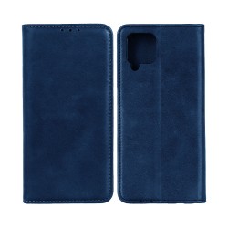 LEATHER FLIP COVER WITH INTERNAL POCKET FOR SAMSUNG GALAXY A12 BLUE LEATHER FLIP COVER WITH INTERNAL POCKET FOR SAMSUNG GALAXY A12 BLUE