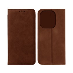 Leather Flip Cover with Internal Pocket for Apple iPhone 14 Pro Max Brown Leather Flip Cover with Internal Pocket for Apple iPhone 14 Pro Max Brown