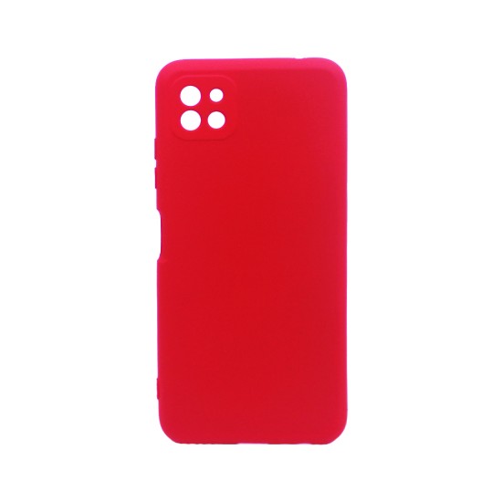 Capa de Silicone com Moldura de Câmera para Samsung Galaxy A22 5g Vermelho