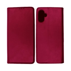Leather Flip Cover with Internal Pocket For Samsung Galaxy A05 Red Leather Flip Cover with Internal Pocket For Samsung Galaxy A05 Red