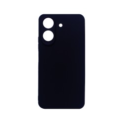 Silicone Case with Camera Shield for Xiaomi Redmi 13C/Poco C65 Black