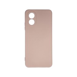 Capa de Silicone com Moldura de Câmera para Oppo A38 4G/A18 Rosa Capa de Silicone com Moldura de Câmera para Oppo A38 4G/A18 Rosa