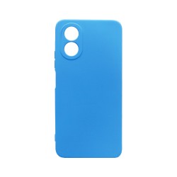 Capa de Silicone com Moldura de Câmera para Oppo A38 4G/A18 Azul Capa de Silicone com Moldura de Câmera para Oppo A38 4G/A18 Azul