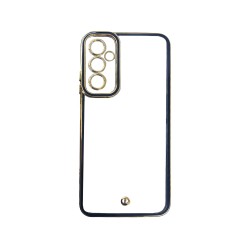 Capa de Silicone Transparente com Moldura de Câmera para Samsung Galaxy A05S Preto Capa de Silicone Transparente com Moldura de Câmera para Samsung Galaxy A05S Preto