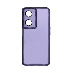 Capa de Silicone Transparente com Moldura de Câmera para Oppo A98 5G/F23 5G Preto Capa de Silicone Transparente com Moldura de Câmera para Oppo A98 5G/F23 5G Preto