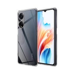 Capa de Silicone Macio com Moldura de Câmera para Oppo A38 4G/Oppo A18 4G Transparente Capa de Silicone Macio com Moldura de Câmera para Oppo A38 4G/Oppo A18 4G Transparente
