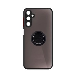 Capa com Anel de Suporte para Samsung Galaxy A35 5G Preto Fumado Capa com Anel de Suporte para Samsung Galaxy A35 5G Preto Fumado