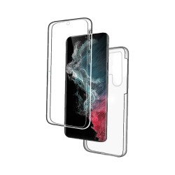 Capa de Silicone 360º para Samsung Galaxy S24 Ultra Transparente Capa de Silicone 360º para Samsung Galaxy S24 Ultra Transparente