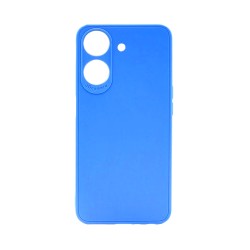 Soft Silicone Case with Camera Shield for Xiaomi Redmi 13C/Poco C65 Blue Soft Silicone Case with Camera Shield for Xiaomi Redmi 13C/Poco C65 Blue