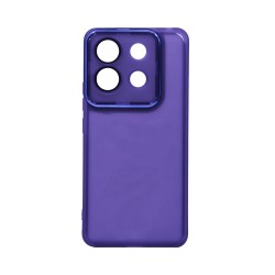 Funda de Silicona Transparente con Marco de Cámara para Xiaomi Redmi Note 13 Pro 5G/Poco X6 5G Púrpura Funda de Silicona Transparente con Marco de Cámara para Xiaomi Redmi Note 13 Pro 5G/Poco X6 5G Púrpura