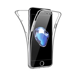 Capa de Silicone 360º para Apple iPhone 7/iPhone 8/iPhone SE 2020 Transparente Capa de Silicone 360º para Apple iPhone 7/iPhone 8/iPhone SE 2020 Transparente