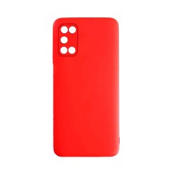 Capa de Silicone com Moldura de Câmera para Oppo A52/A72/A92 Vermelho Capa de Silicone com Moldura de Câmera para Oppo A52/A72/A92 Vermelho