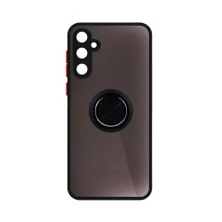 Capa com Anel de Suporte para Samsung Galaxy A55 5G Preto Fumado Capa com Anel de Suporte para Samsung Galaxy A55 5G Preto Fumado