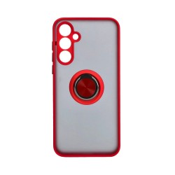 Capa com Anel de Suporte para Samsung Galaxy A55 5G Vermelho Fumado Capa com Anel de Suporte para Samsung Galaxy A55 5G Vermelho Fumado