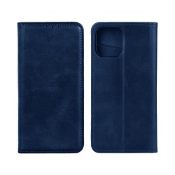 Funda Abatible de Cuero con Bolsillo Interno para Apple iPhone 14 Plus Azul Funda Abatible de Cuero con Bolsillo Interno para Apple iPhone 14 Plus Azul