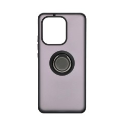 Funda con Anilla de Soporte para Xiaomi Redmi Note 13 4G Negro Ahumado Funda con Anilla de Soporte para Xiaomi Redmi Note 13 4G Negro Ahumado