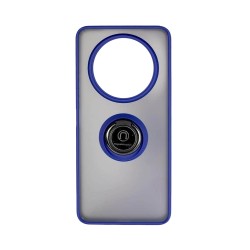 Funda con Anilla de Soporte para Xiaomi Redmi A3 Azul Ahumado Funda con Anilla de Soporte para Xiaomi Redmi A3 Azul Ahumado