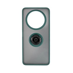 Funda con Anilla de Soporte para Xiaomi Redmi A3 Verde Ahumado Funda con Anilla de Soporte para Xiaomi Redmi A3 Verde Ahumado