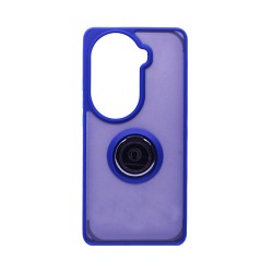 Capa com Anel de Suporte para Oppo Reno11/Reno11 Pro Azul Fumado Capa com Anel de Suporte para Oppo Reno11/Reno11 Pro Azul Fumado