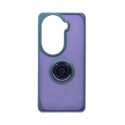 Funda con Anilla de Soporte para Oppo Reno11/Reno11 Pro Verde Ahumado Funda con Anilla de Soporte para Oppo Reno11/Reno11 Pro Verde Ahumado