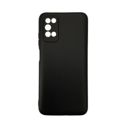 Funda de Silicona con Marco de Cámara para Samsung Galaxy A03S Negro Funda de Silicona con Marco de Cámara para Samsung Galaxy A03S Negro