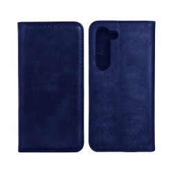 Leather Flip Cover with Internal Pocket For Samsung Galaxy A16 4G/A16 5G Blue Leather Flip Cover with Internal Pocket For Samsung Galaxy A16 4G/A16 5G Blue