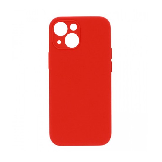 Silicone Case with Camera Shield for Apple iPhone 14 Plus Red