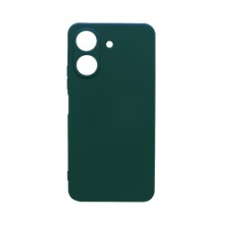 Funda de Silicona con Marco de Cámara para Xiaomi Redmi Redmi 13C/Poco C65 Verde Oscuro Funda de Silicona con Marco de Cámara para Xiaomi Redmi Redmi 13C/Poco C65 Verde Oscuro