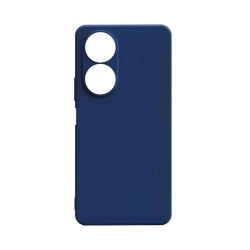 Capa de Silicone com Moldura de Câmera para Huawei Honor X7 Azul Capa de Silicone com Moldura de Câmera para Huawei Honor X7 Azul