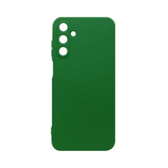 Capa de Silicone com Moldura de Câmera para Samsung Galaxy A15 4G/A15 5G Verde Escuro