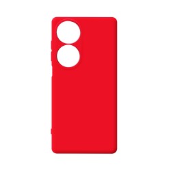 Capa de Silicone com Moldura de Câmera para Huawei Honor 90 Smart/Honor X7B Vermelho Capa de Silicone com Moldura de Câmera para Huawei Honor 90 Smart/Honor X7B Vermelho