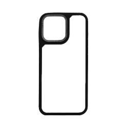 Transparent Hard Case for Apple iPhone 15 Black Transparent Hard Case for Apple iPhone 15 Black