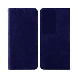 Leather Flip Cover with Internal Pocket For Huawei Honor 90 Smart 5G Blue Leather Flip Cover with Internal Pocket For Huawei Honor 90 Smart 5G Blue