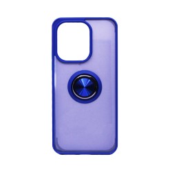 Funda con Anilla de Soporte para Xiaomi Redmi 13 4G/Redmi Note 13R 5G Azul Ahumado Funda con Anilla de Soporte para Xiaomi Redmi 13 4G/Redmi Note 13R 5G Azul Ahumado