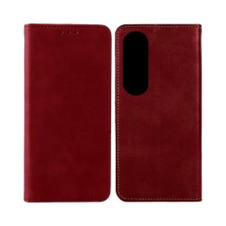 Funda Abatible de Cuero con Bolsillo Interno para Oppo A60 Rojo Funda Abatible de Cuero con Bolsillo Interno para Oppo A60 Rojo