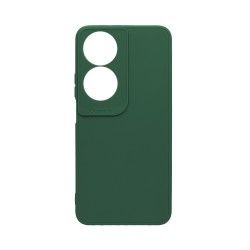 Soft Silicone Case with Camera Shield for Huawei Honor 90 Smart/Honor X7B Dark Green Soft Silicone Case with Camera Shield for Huawei Honor 90 Smart/Honor X7B Dark Green