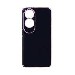Designer Silicone Case with Camera shield for Oppo A60 Black Designer Silicone Case with Camera shield for Oppo A60 Black